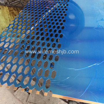 Hexagonal Hole Galvanized Perforated Metal Mesh